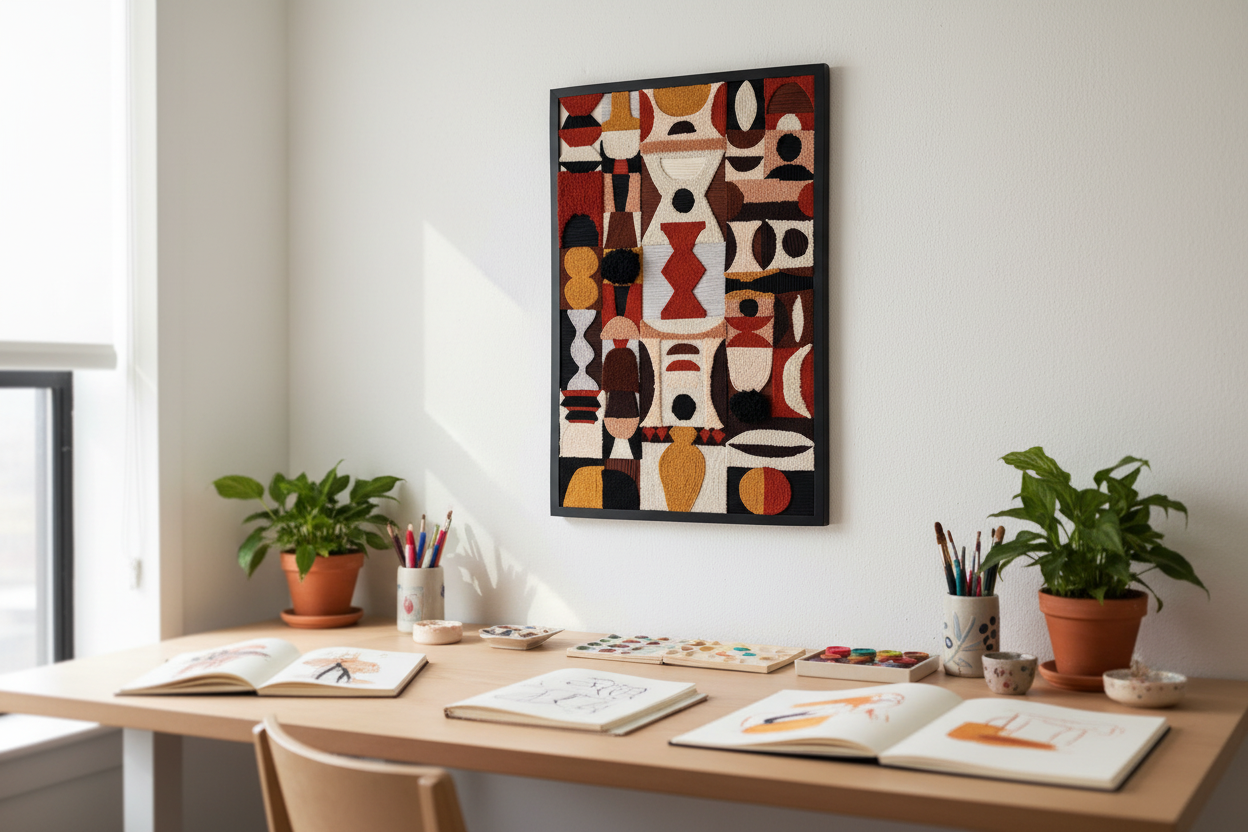 One of a Kind Punch Needle Wall Art