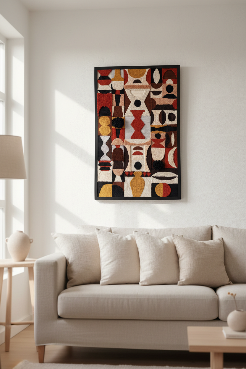 One of a Kind Punch Needle Wall Art